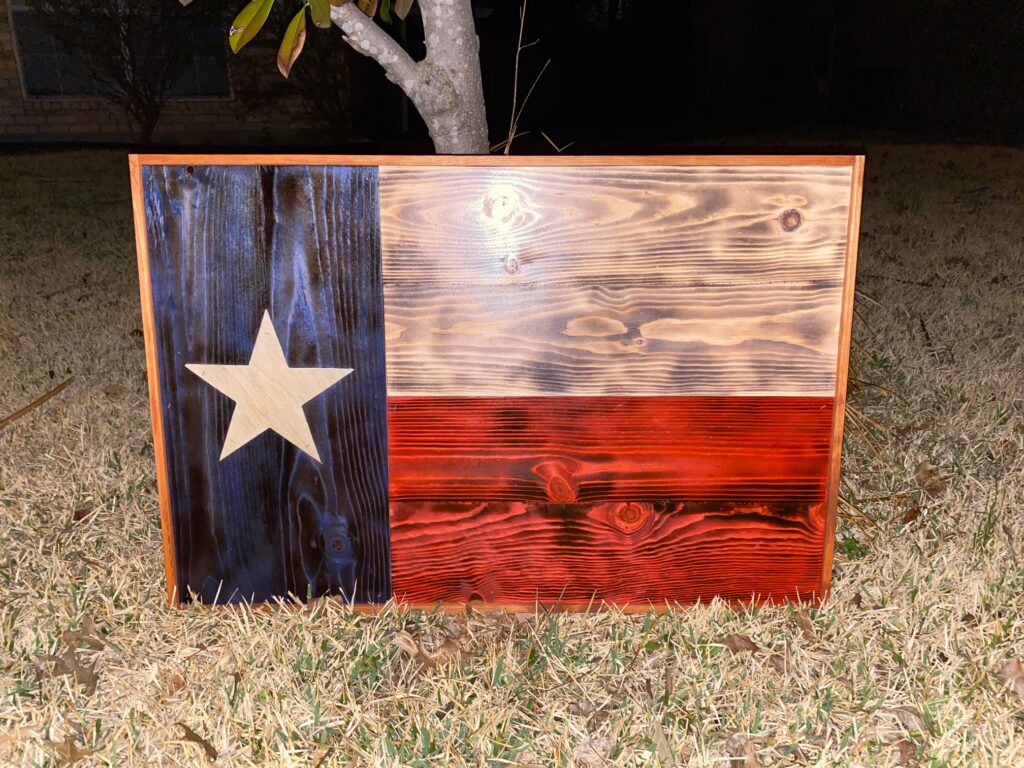 Texas wooden flag – Merican Flag Company